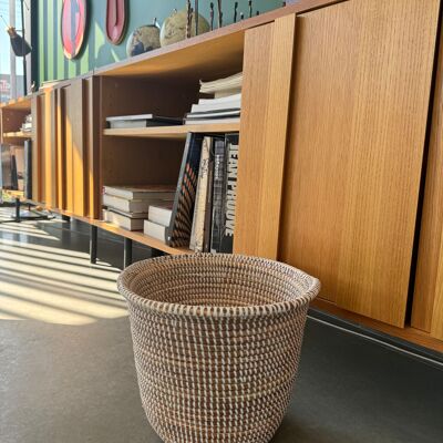 Galou waste paper basket in white