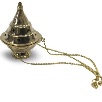 Brass Hanging Incense Burner (10cm)