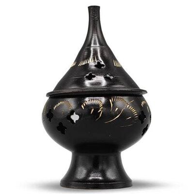 Drop Shape Incense Burner Black