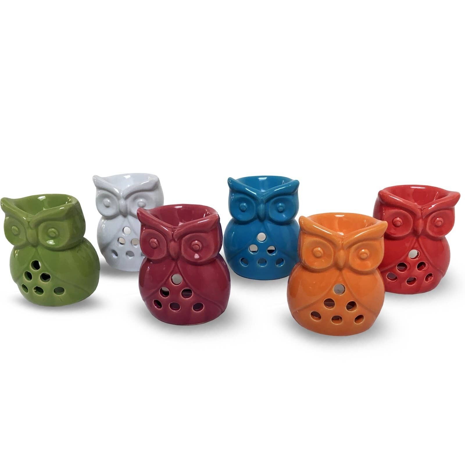 Bruciatori di gufi dai colori allegri