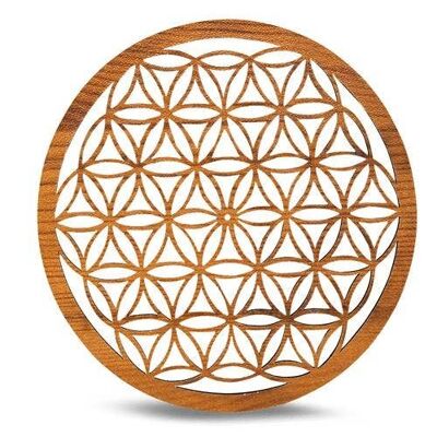 Porte-encens Lcw Fleur de vie 20 cm Lot de 2 pièces