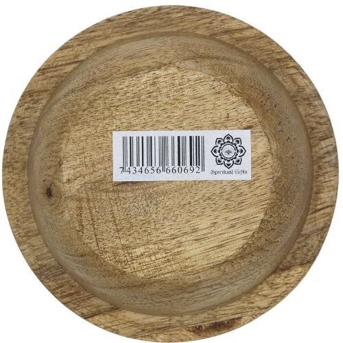 Porta incenso in legno di mango Segni planetari