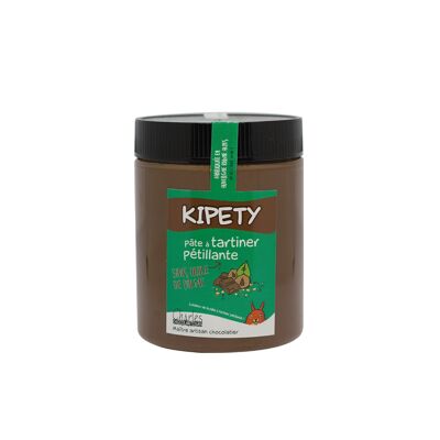KIPETY 570g - Pâte à tartiner lait-noisettes pétillante