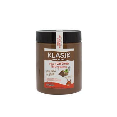 KLASIK WITHOUT SUGAR 570g - Milk-hazelnut spread (with maltitol)
