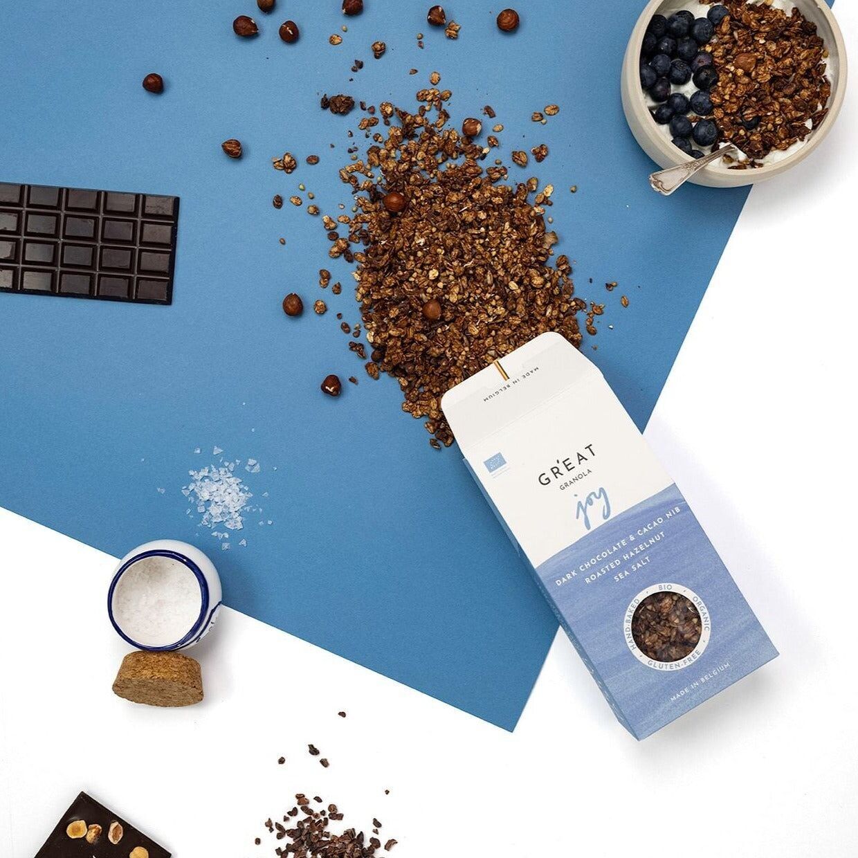 JOY 300 g - Chocolat Noir • Noisette Grillée • Sel Marin