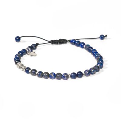 The Macramé Lapis sterling silver spinning tops