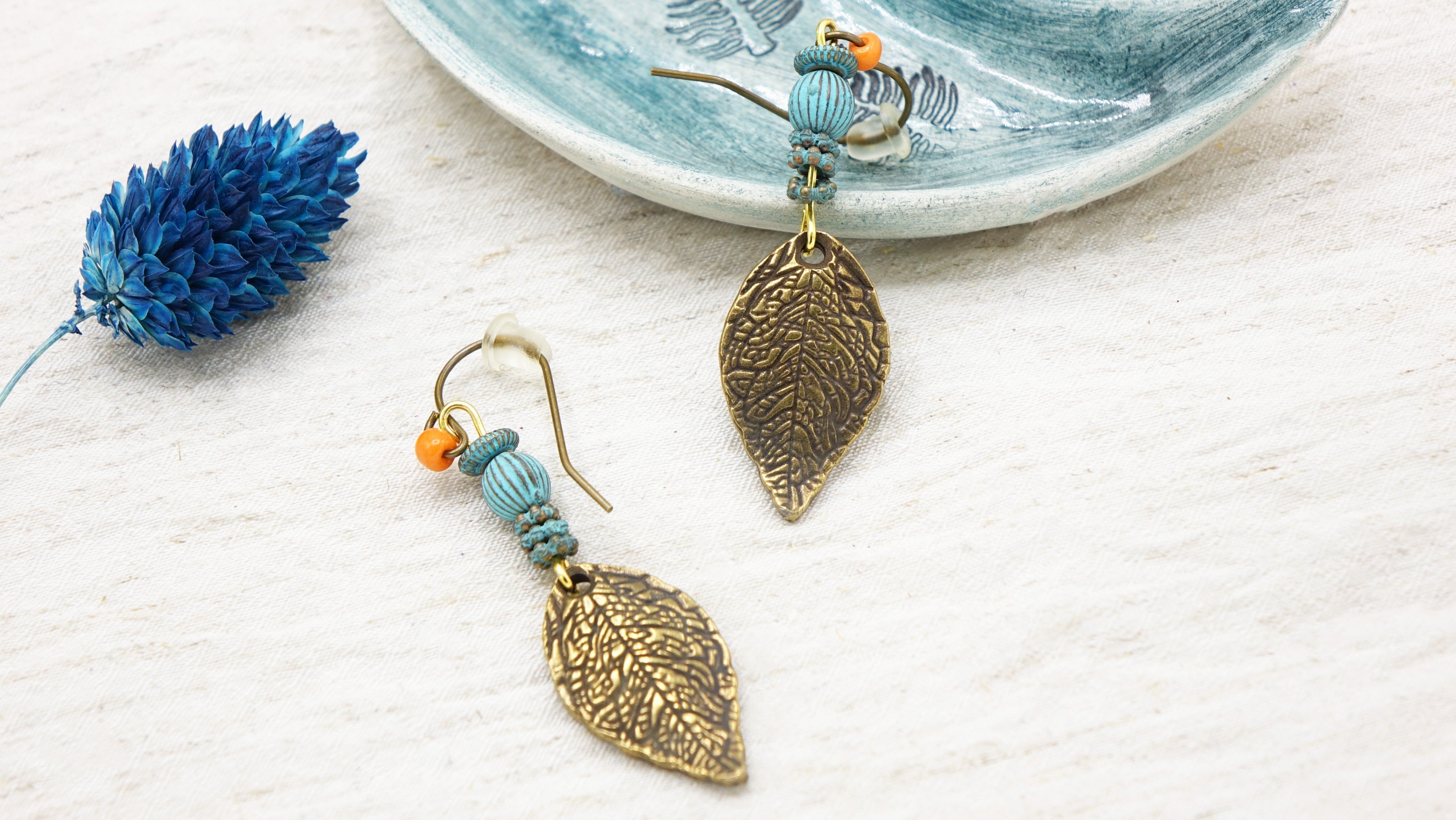Orecchini a foglia Boho
