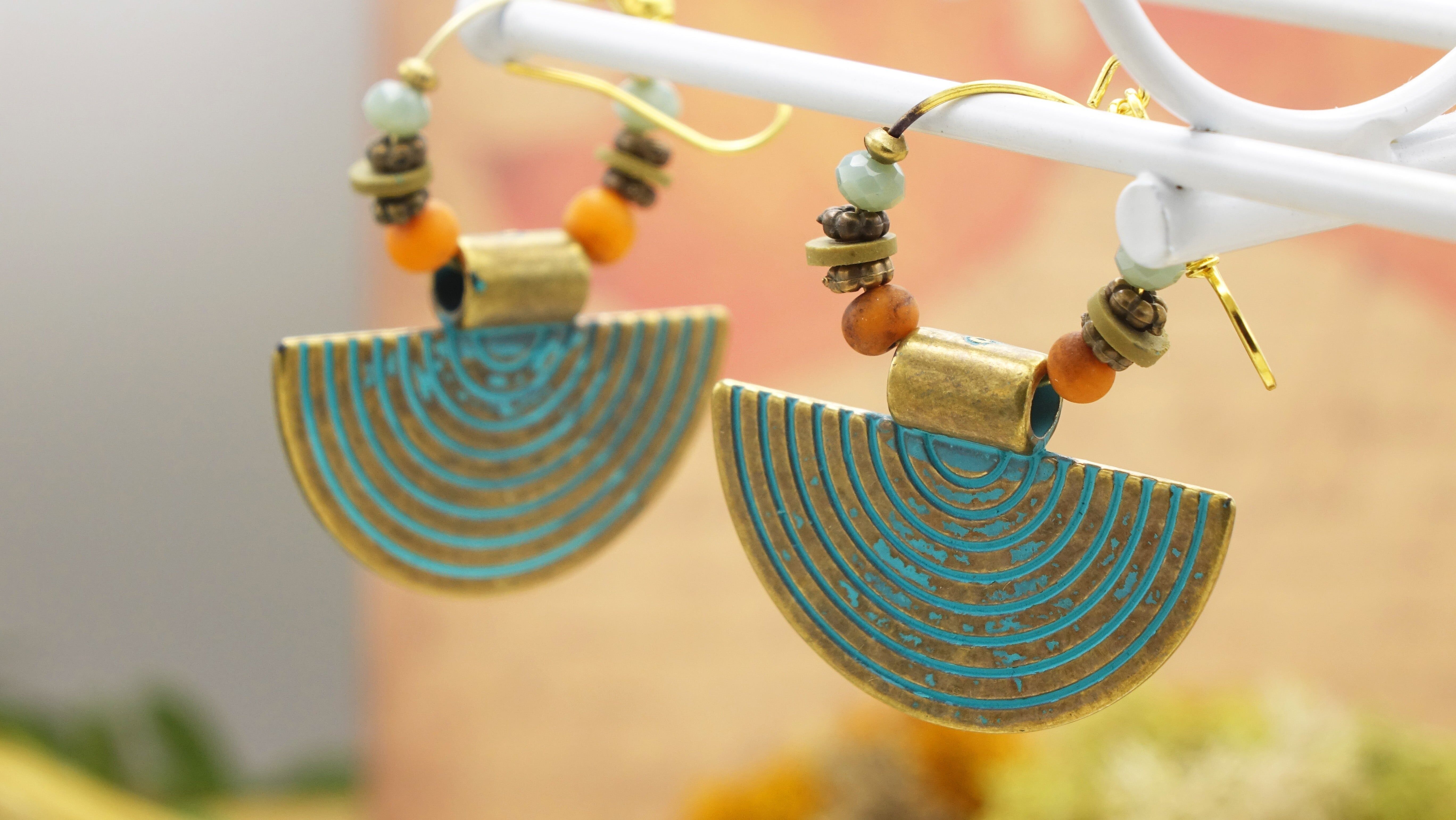 Boho Gingko Earring