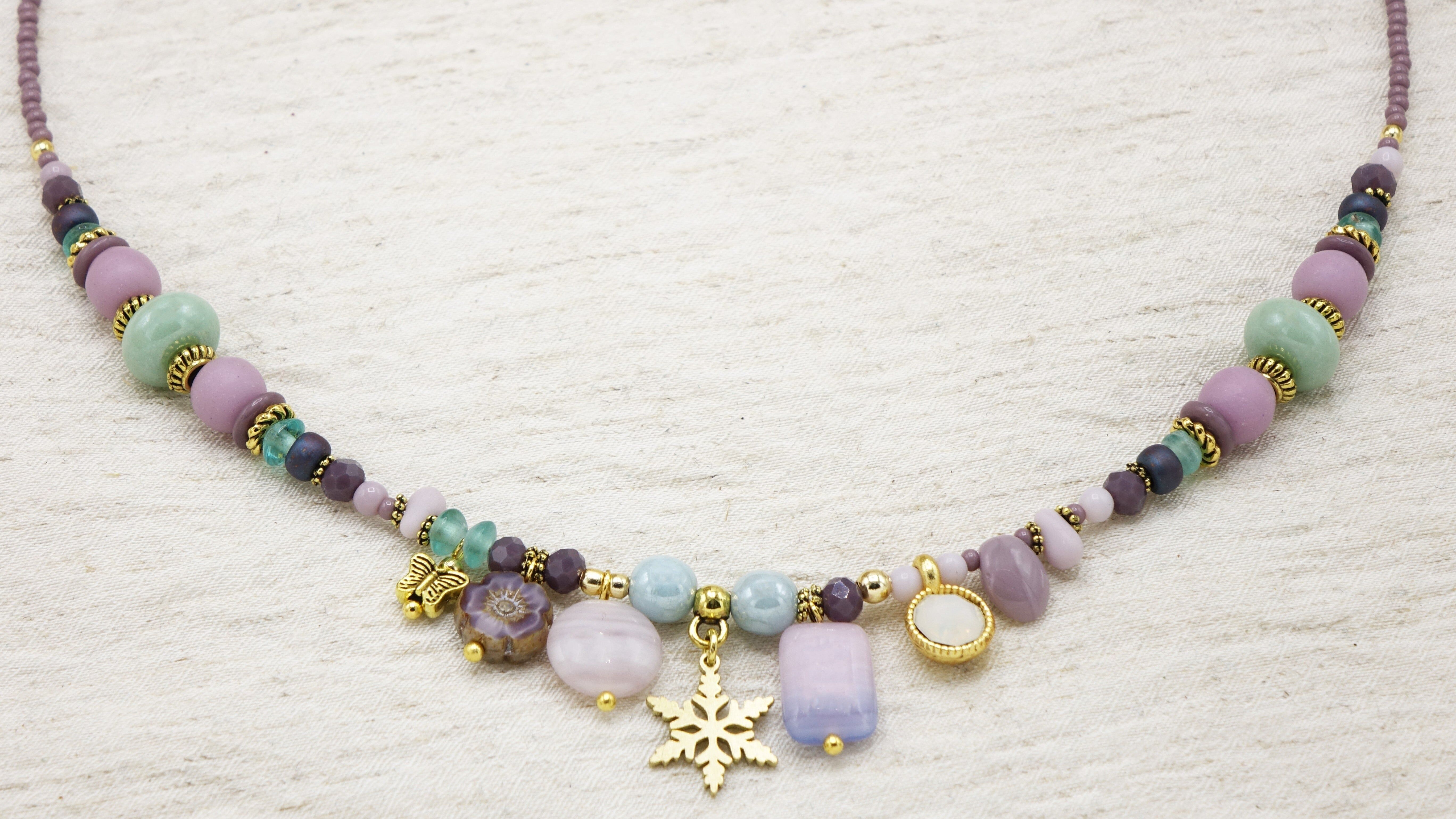 Boho Chic Beaded Winter Necklace