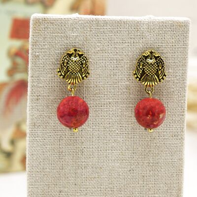 Jade Crystal Stone Earrings