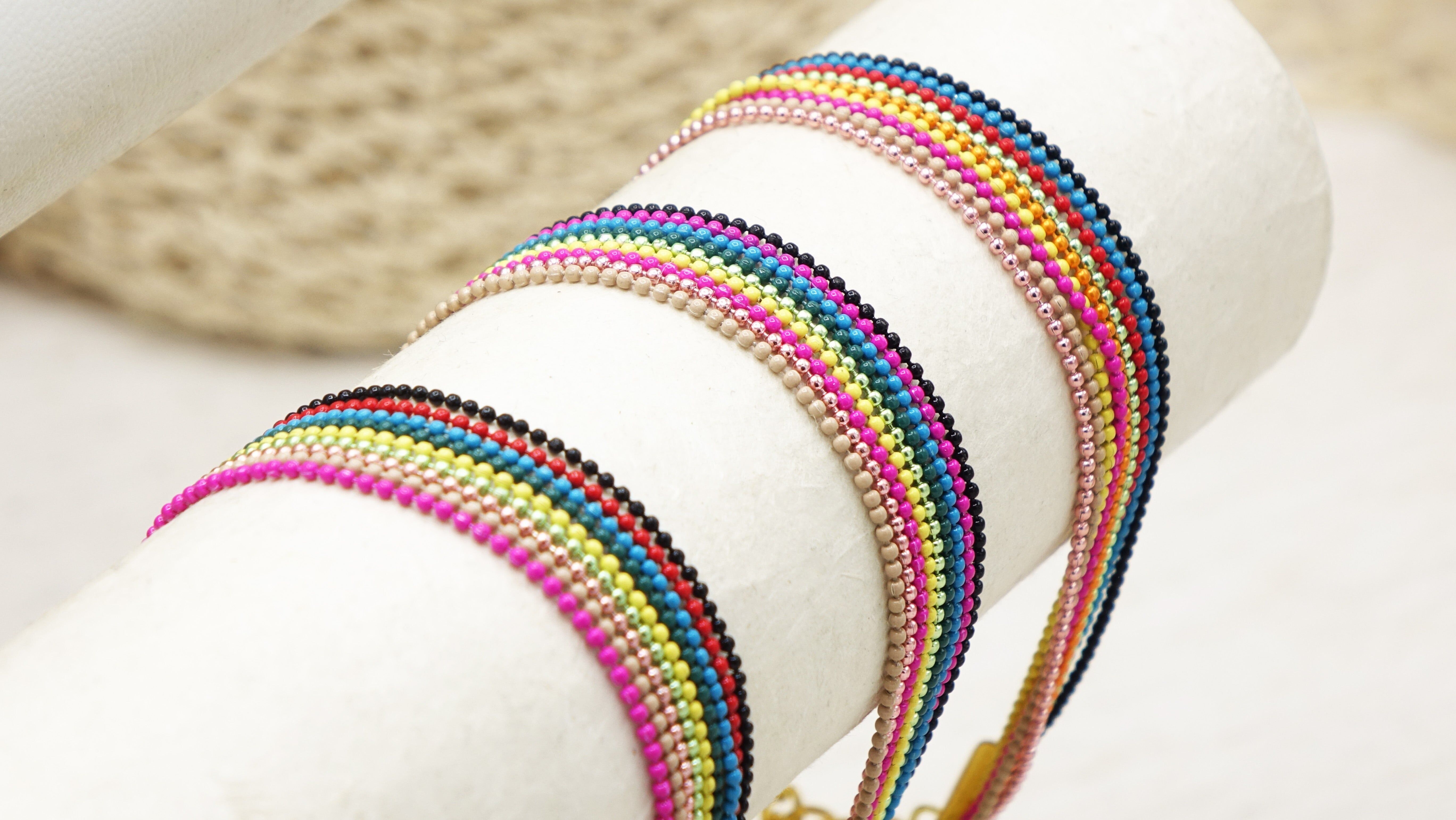 Colourful Rainbow Chain Bracelet