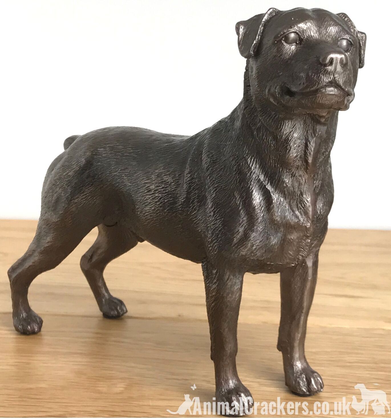 Beauchamp Bronze Rottweiler sculpture ornement figurine statue cadeau à collectionner