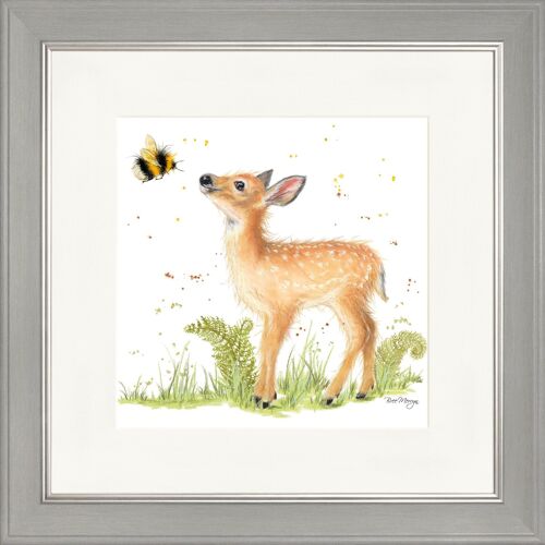 Bebe and Bumble Square Framed Print
