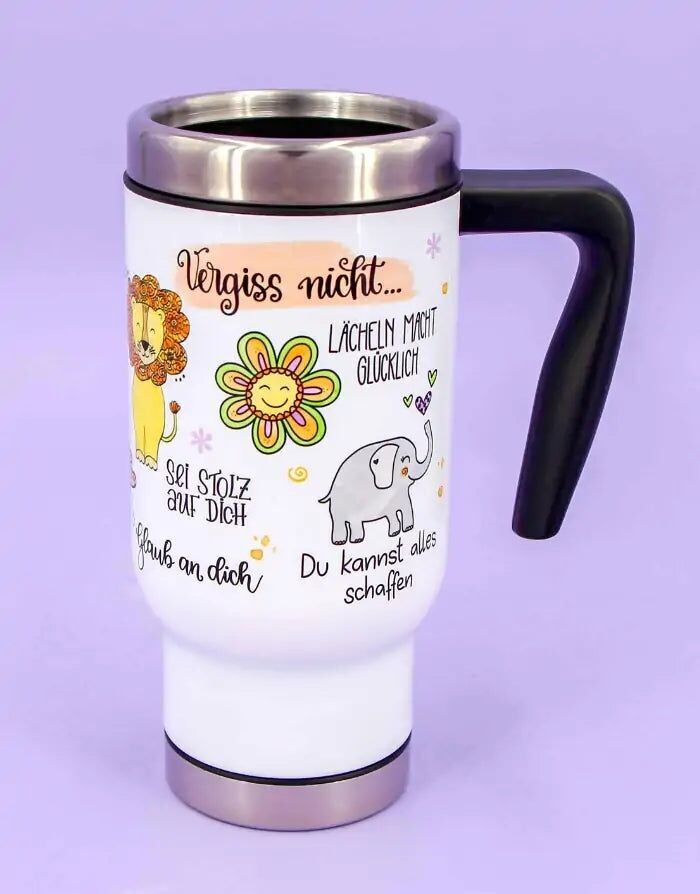 Coffee to go cup "Don't forget"