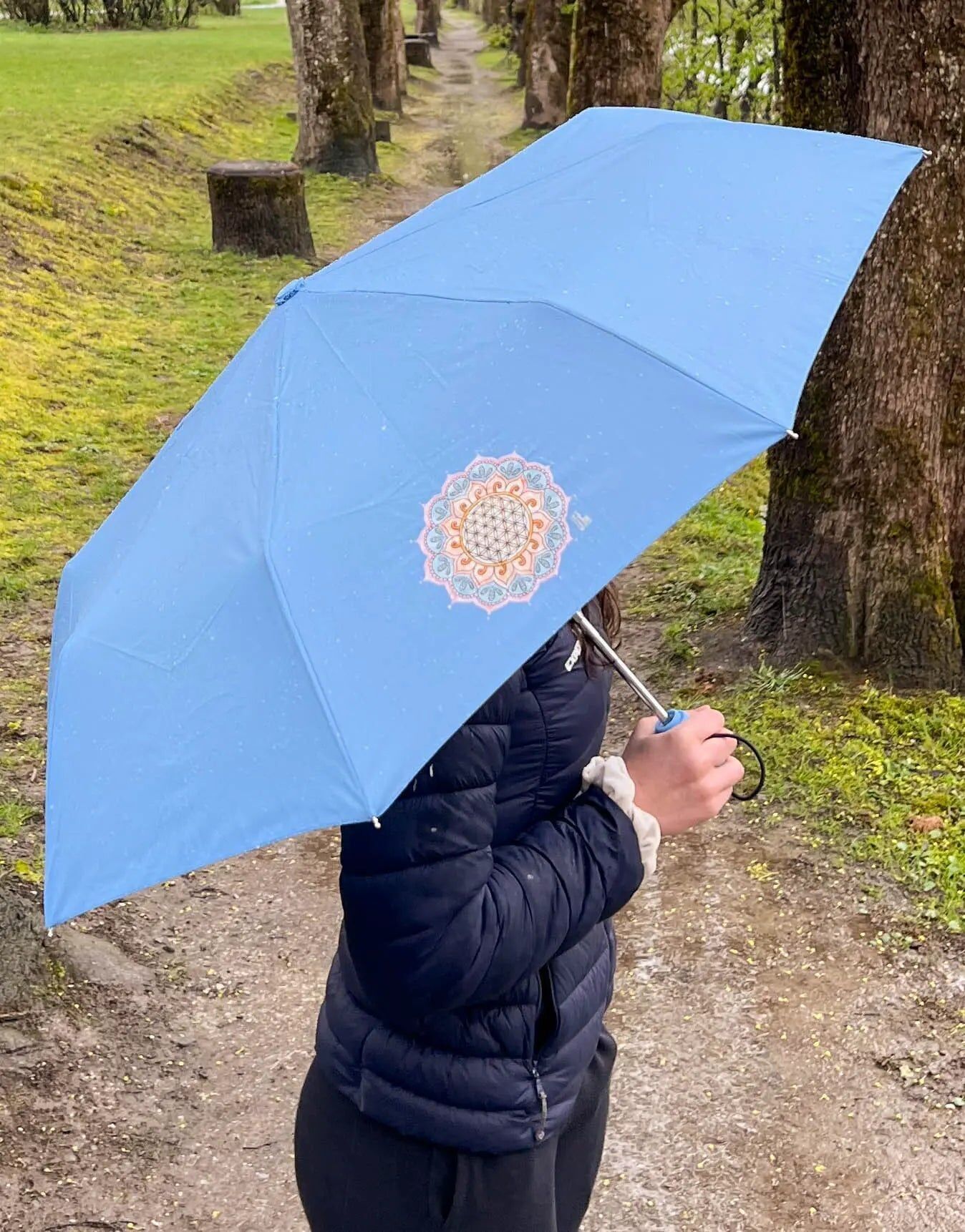 Regenschirm "Blume des Lebens"