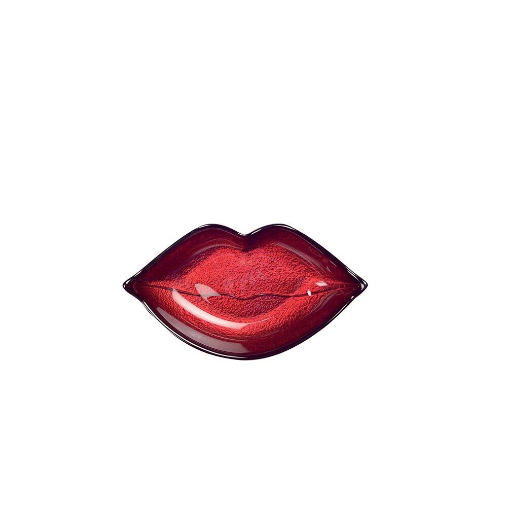 Shiny red mouth cup 17.5x4x4cm