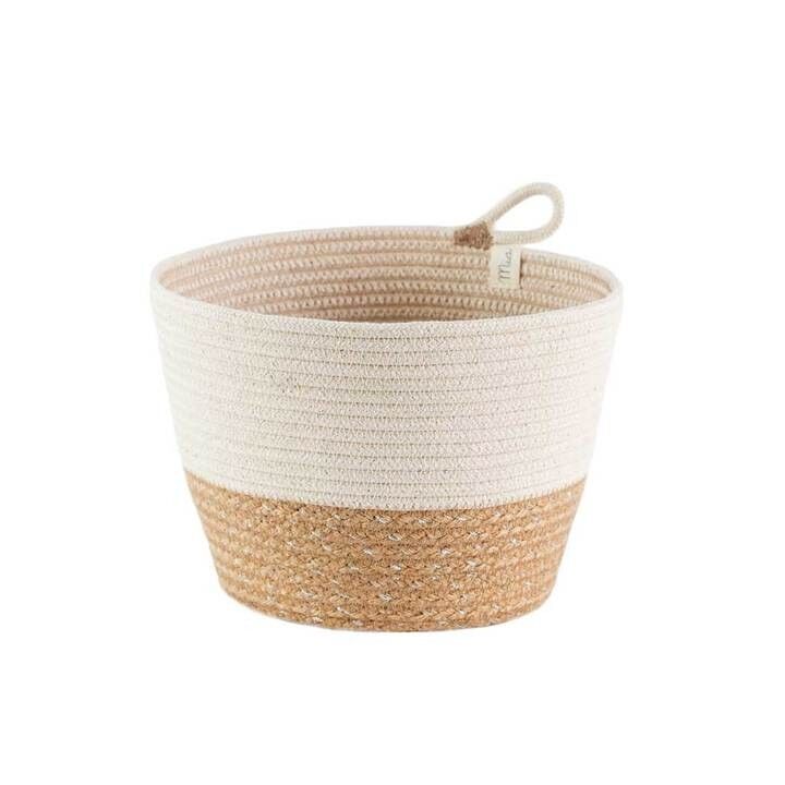 Panier à fleurs en jute