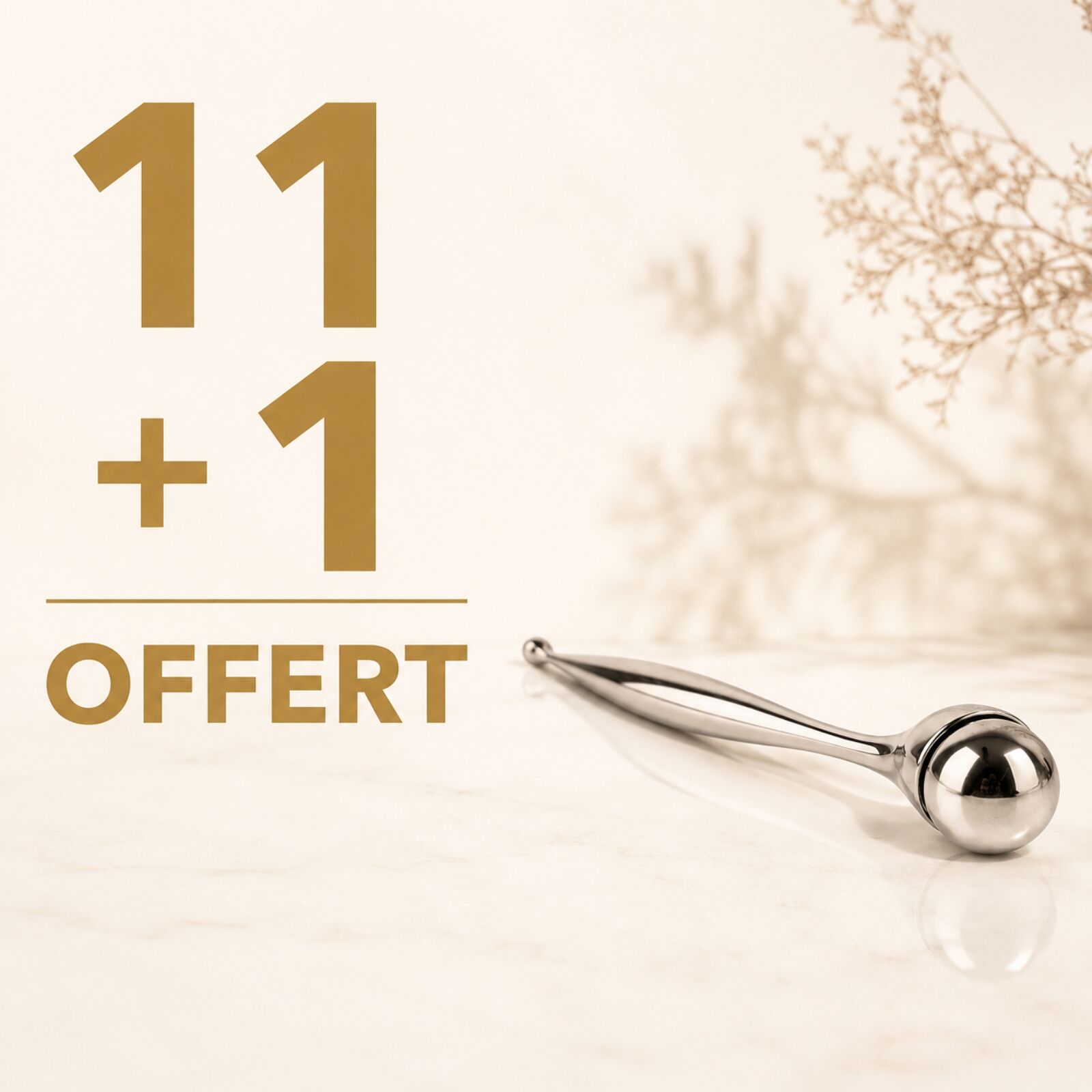 Roller Masseur Yeux rotatif 11+1 Offert EyeRevive360 – Masseur Beauté Visage et Contour des Yeux -Anti poches et cernes