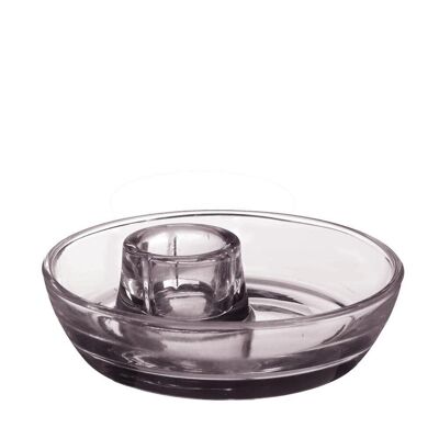 Bougeoir Mila Ø9.8 x h.3 cm gris