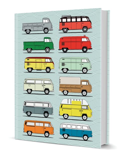 Camper Van Hardcover Notebook (A5 120 Lined Pages)