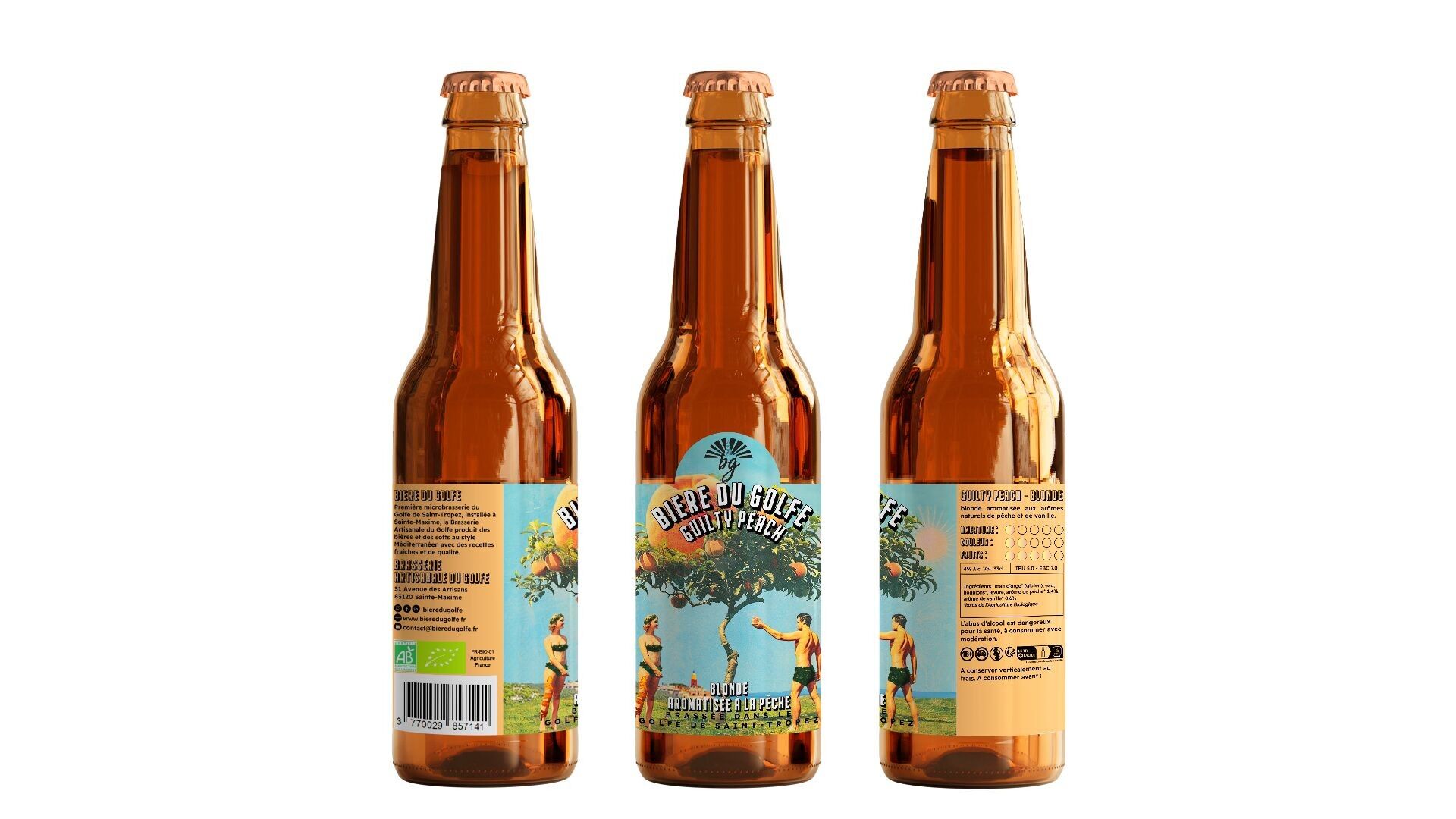 Gulf Beer Blonde Flavored with Peach - GUILTY PEACH