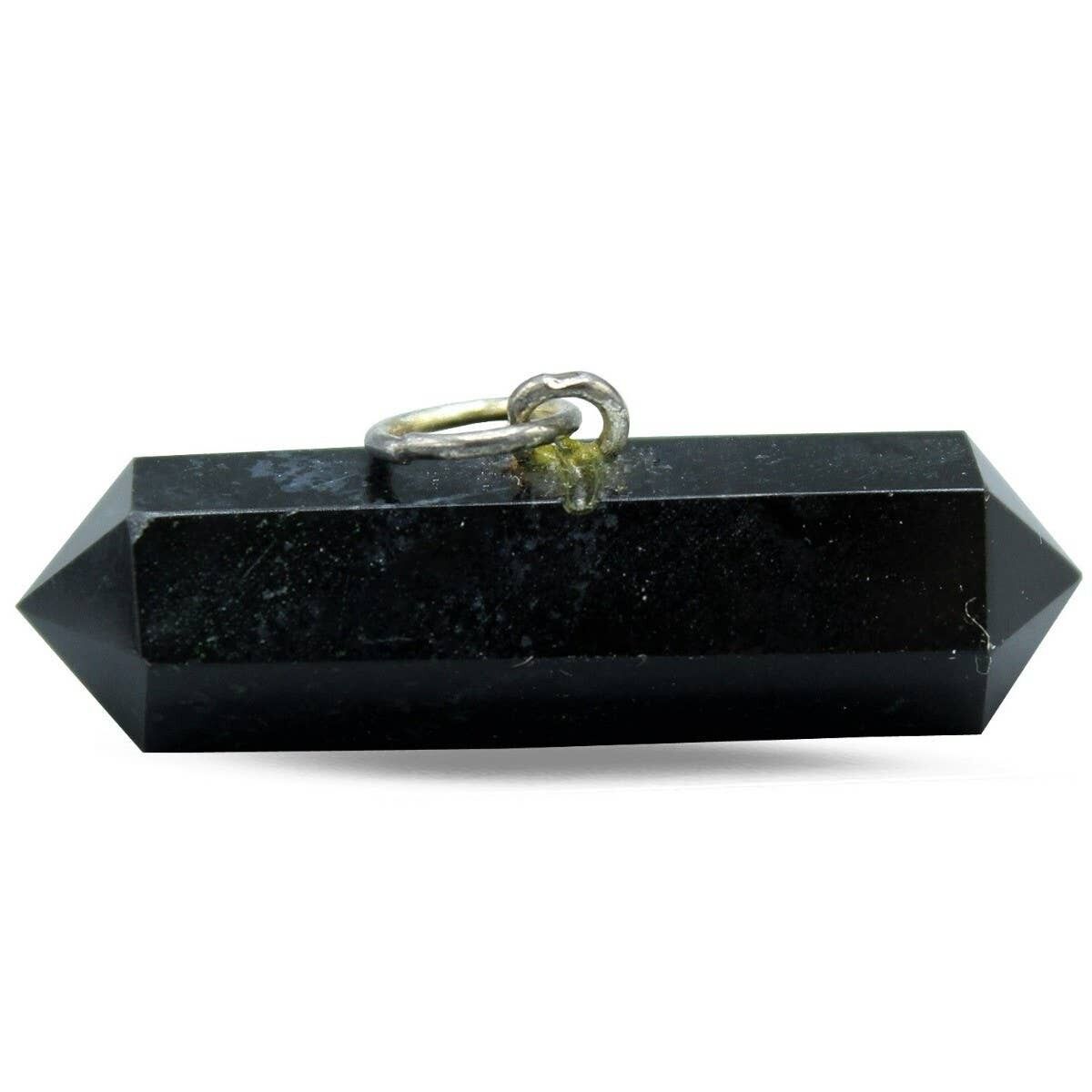 Ciondolo in pietra di agata nera