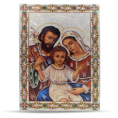 Targa Alluminio Sacra Famiglia 21 X 30