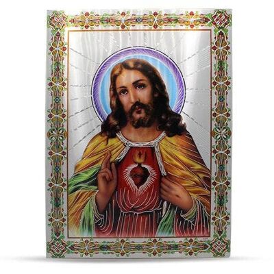 Aluminium Plate Sacred Heart of Jesus 30 X 42
