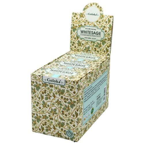 Sapone naturale alla salvia bianca Goloka 12 pz.