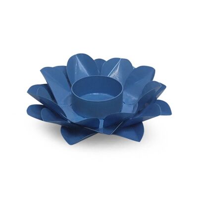 CANDELERO LOTUS L.GARGANTA AZUL CHAKRA