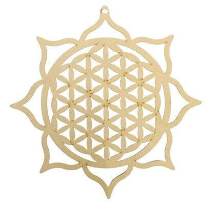 MDF Grid Flower Of Life & Lotus