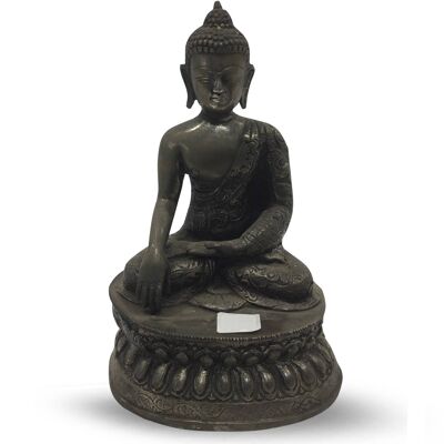 Budha 20cm argento antico