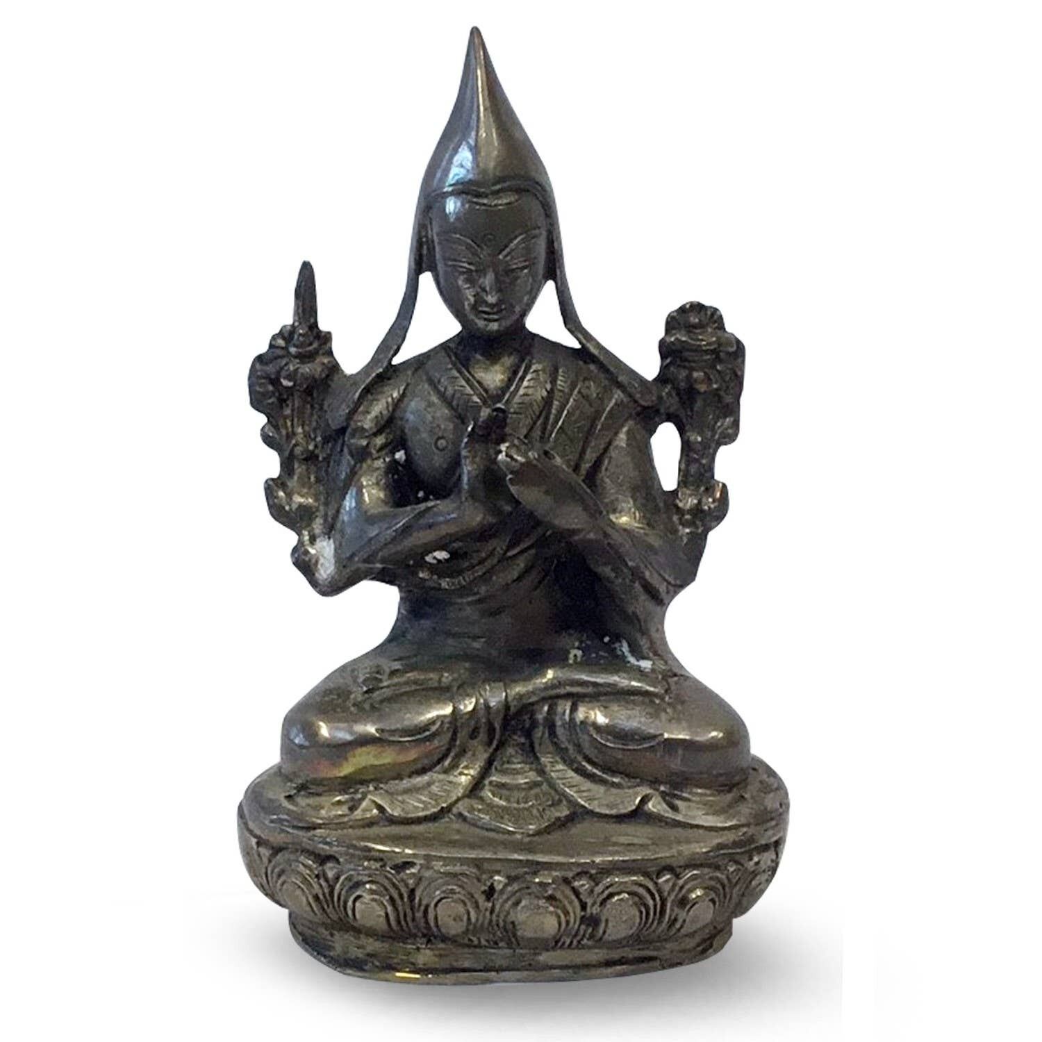 Budha Kap argento 16 cm