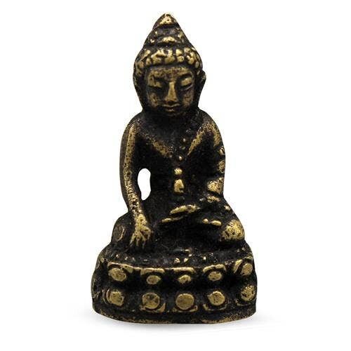 Mini statua del Buddha in ottone 3.5cm (12 pezzi)