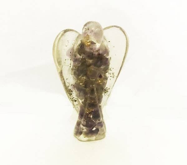 Figurine Angelo Orgone-Ametista 5cm