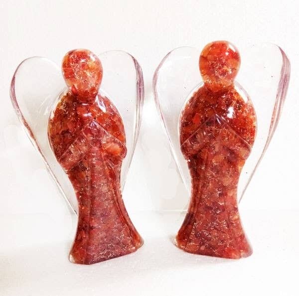 Figurine di angeli Orgone-Corniola 20cm