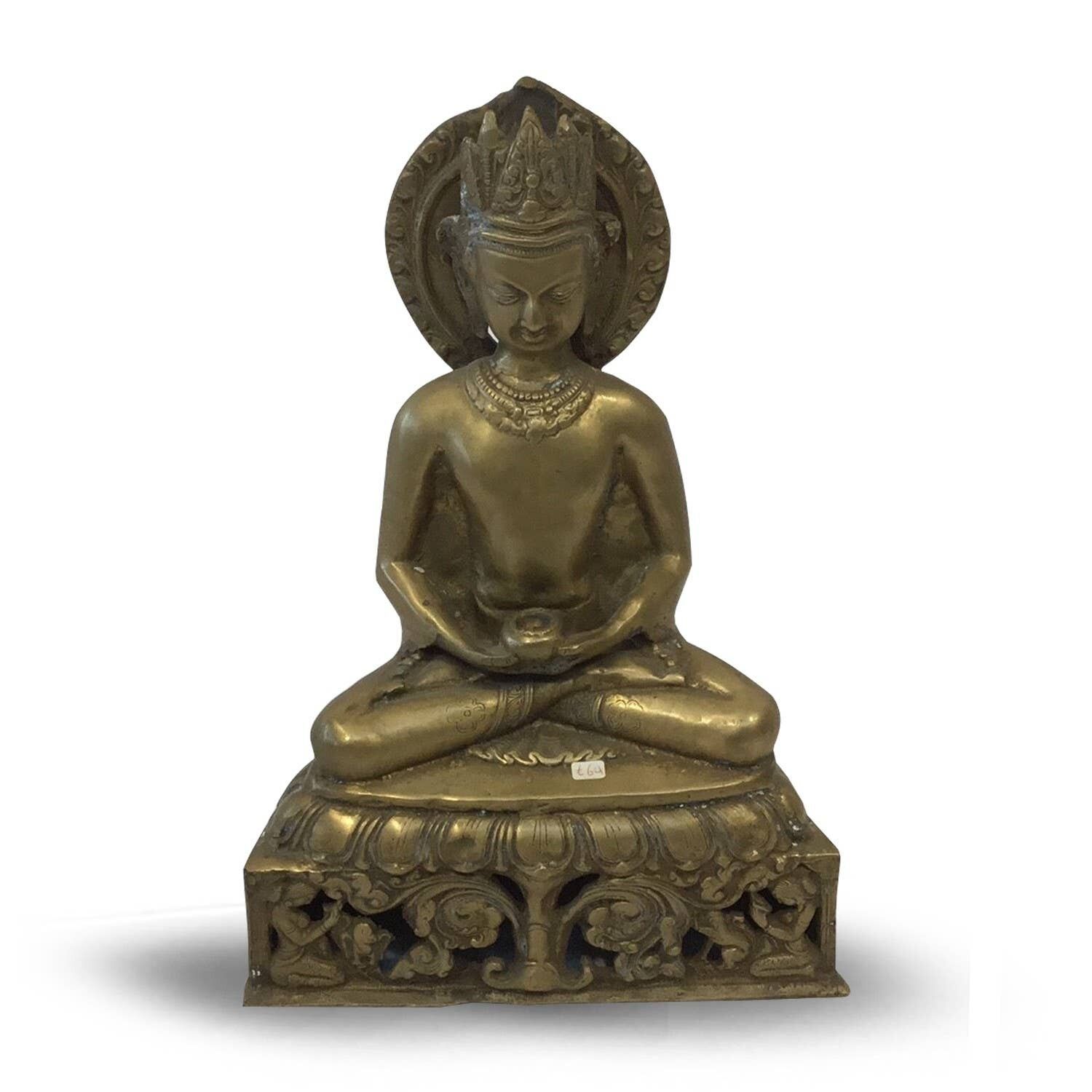 Buddha seduto 36 cm con corona