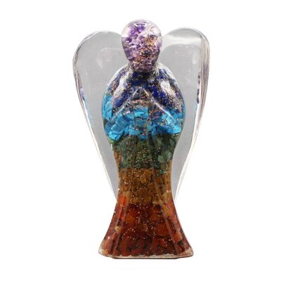 XL Figurine Ange Orgone 7 Couches Chakra 20cm