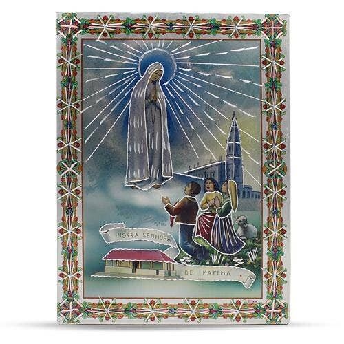 Plato Aluminio Nuestra Señora De Fátima 21 X 30