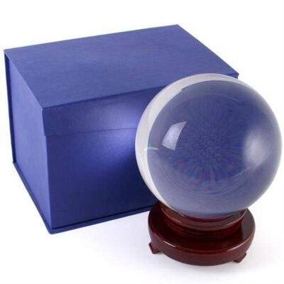 Boule de cristal de 15 cm avec support
