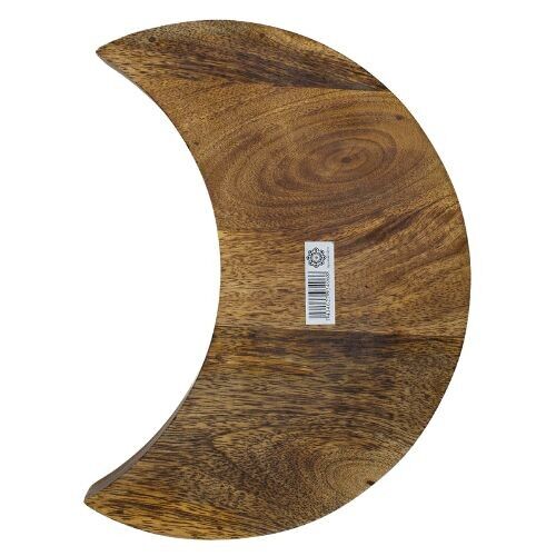 Vassoio di cristallo a forma di mezzaluna - finitura bruciata