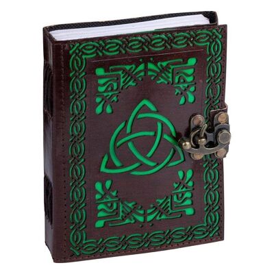 Leather Journal Pentagon with One Lock