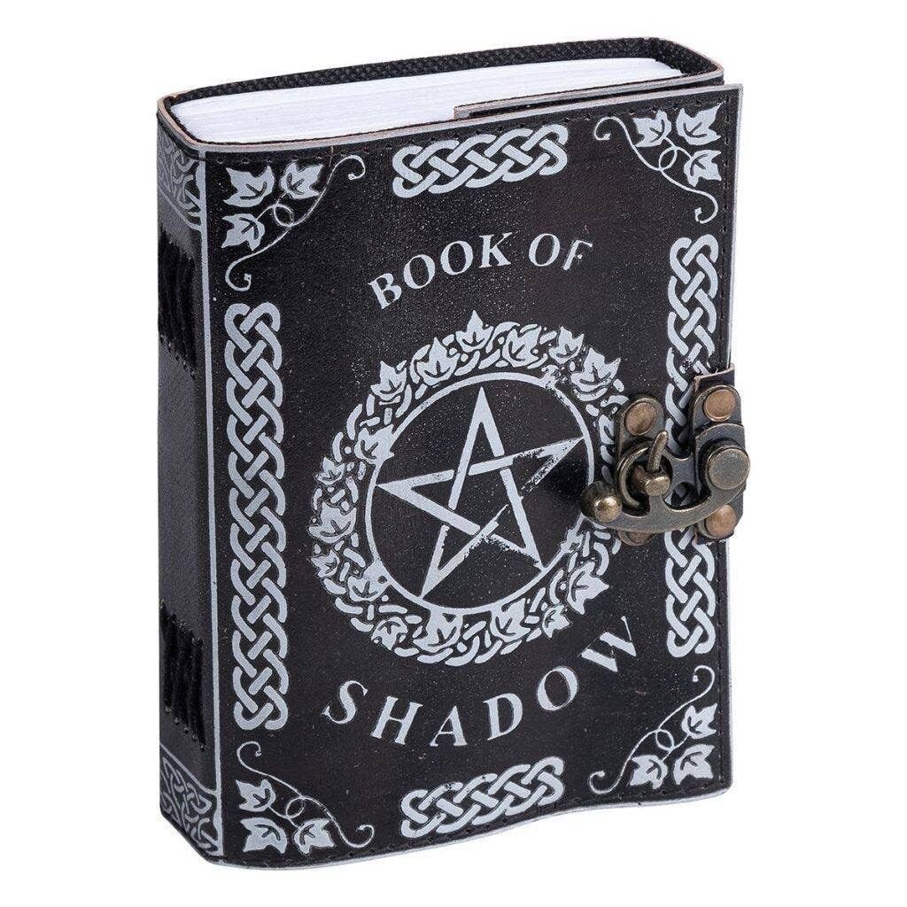 Lederjournal Pentagramm Book of Shadow mit einem Schloss