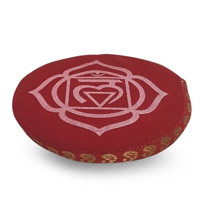COUSSIN 7 CHAKRA 11 CM RACINE ROUGE