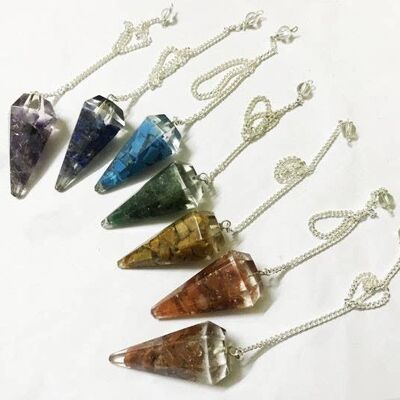 Ensemble de pendule Chakra Orgone
