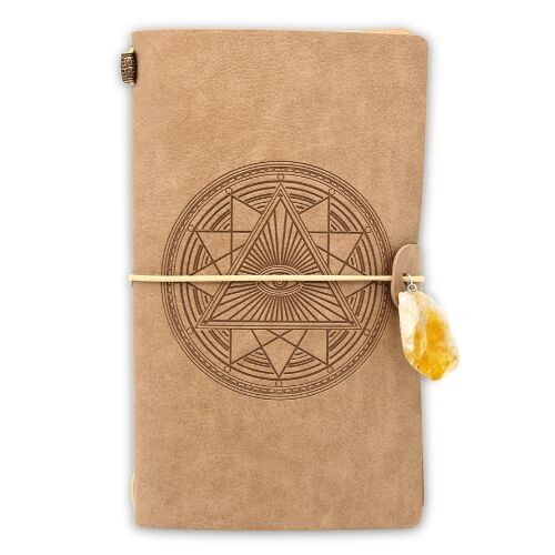 Esoteric crystal Journal Eye of Horus 20x10cm