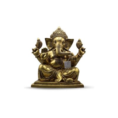 Ganesh seduto Mala Design Sq. Base 15"