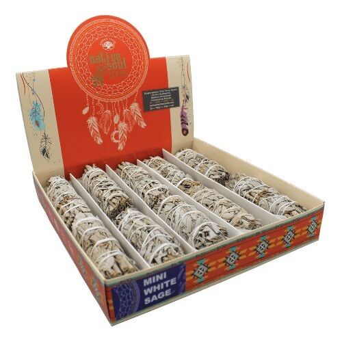 Native Soul Mini White Sage Display 10 pz
