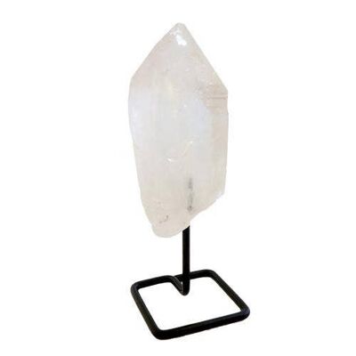 Pointe de cristal sur broche