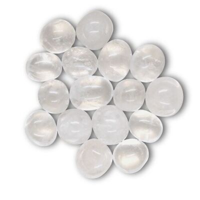 Crystal Quartz tumbled stone 250 gram Quality AA
